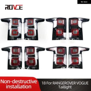 テールライト リア ブレーキライト レンジローバー ヴォーグ L405 2013-2022 LEDテールランプ EU/US/SVA/ブラック バージョン LR122375 LR122372
