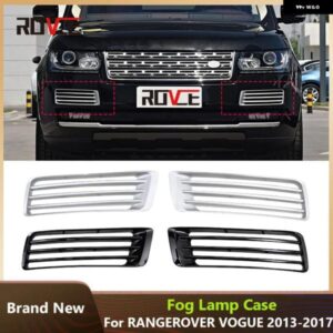 2個 車用フロント フォグランプ グリル カバー トリム ランドローバー レンジローバー ヴォーグ オートバイ バイク オグラフィー 2013 -2017 L405 カー
