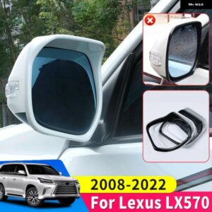 レクサス LX570 バックミラー レインカバー カスタム 2008-2022 GX460/GX400 サイドウィンドウデフレクターアクセサリーに適用