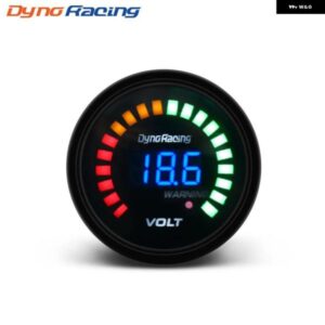 2インチ 52MM 12V 車用デジタル電圧計 電圧計 メーター 20 LED ブラック 7.5-20V ボルト 電圧車メーター BX101456