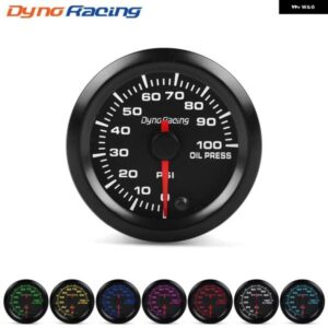 2インチ 52MM 7色LED車用 油圧 計 0-100PSI 油圧 計 高速モーター センサー付き BX101491