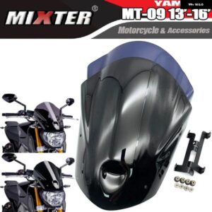 オートバイ バイク スポーツツーリング ウィンドシールド ウィンドスクリーンデフレクター バイザー バイザー ヤマハ MT09 MT-09 2013 - 16 FZ-09 FZ09