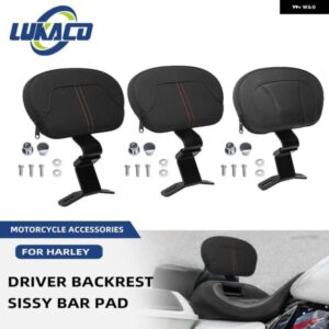 フロントドライバー バックレスト オートバイ バイク シーシーバー マウント パッド パーツ ハーレー ツーリング ロードキング CVO ロードグライド ストリー