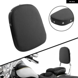 汎用 オートバイ バイク リア パッド バックレスト シーシーバー レザーブラック クッション ハーレー ツーリング ヤマハ ホンダ スイ チョッパー