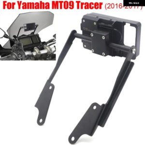 オートバイ バイク フロントフォン スタンド ホルダー スマートフォン GPS ナビゲーション ブラケット ヤマハ MT09 トレーサー 900 2016 2017