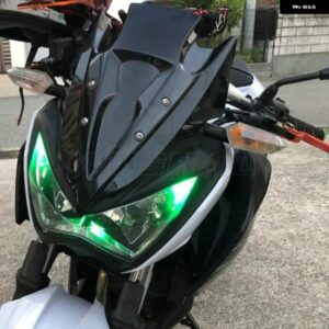 オートバイ バイク ダブルバブル 風防 ウインドスクリーン 2013 - 18 カワサキ Z250 Z300 Z 250 300 ブラックスモーク