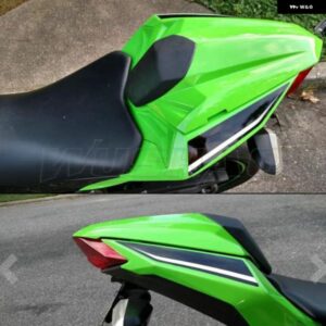 オートバイ バイク パッセンジャー リア フェアリング シートカウルカバー 2013 - 18 カワサキ NINJA 300 300R EX300 グリーン ブラック