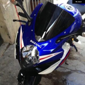 オートバイ バイク ダブルバブル 風防 ウインドスクリーン 2007 2008 SUI GSX-R1000 GSXR1000 GSXR GSX-R 1000 K7 K8 ブラック