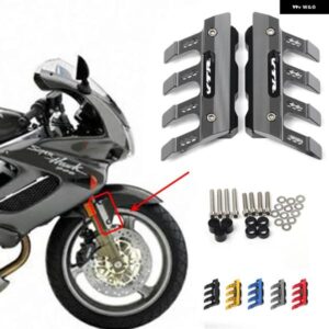 ホンダ VTR1000F /FIRESTORM オートバイ バイク マッドガード フロント フォーク プロテクター ガードブロック フロントフェンダー 転倒防止 スライダー