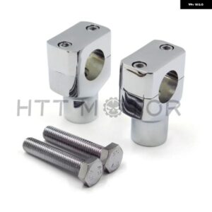 オートバイ バイク 部品 1インチ/25MM クローム オートバイ バイク ハンドルバー ライザー ハーレー ダビッドソン スポーツスター ソフテイル