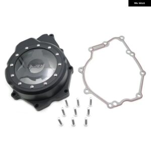 オートバイ バイク パーツ エンジン ステーターカバー シースルー ヤマハ YZF-R6 2006-2022 ブラック 左側
