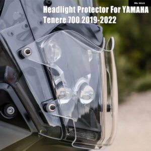 オートバイ バイク ヘッドライト カバー ヤマハ TENERE700 XT700Z 2019 - 2020 - 22 プロテクター ガード アクリル