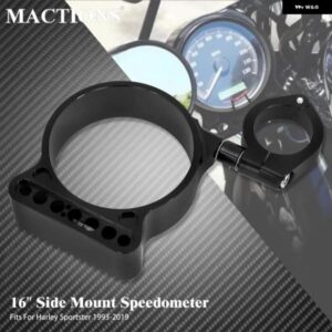 オートバイ バイク スピード メーター サイド マウント 再配置 ブラケット カバー 計器ケース ハウジング ハーレー スポーツスター XL883 アイアン 1200