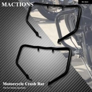 オートバイ バイク グロスブラック/マットブラック フロント エンジン ガード クラッシュ バー バンパー プロテクション ハーレー スポーツスター S RH1250S