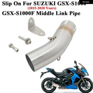 スリップオン SUI GSX-S 1000 GSX S1000 GSXS1000F 2015 - 2020 オートバイ バイク 排気エスケープ リンク パイプ 接続 51MM マフラー