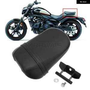 オートバイ バイク ブラックレザーリアパッセンジャーシートピリオン クッション カワサキ バルカン S 650 VN650 2015-2022 21 20 19 18 17 16