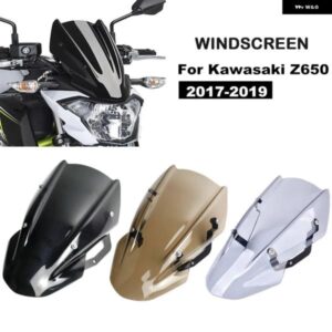カワサキ Z650 Z-650 2017 2018 2019 オートバイ バイク 風防スクリーン バイザー ウィンドスクリーン ブラケット 付き ダブルバブル ウィンドデフレクター