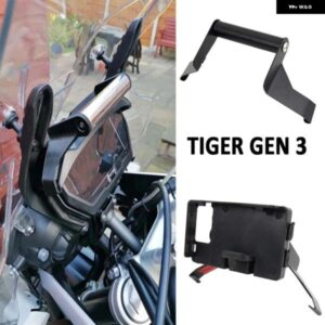 ブラック オートバイ バイク アクセサリー GPS フォン マウント ブラケット スタンド ホルダー TIGER GEN 3 TG3