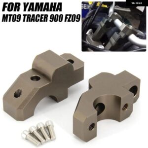 ヤマハ MT09 トレーサー 900 GT FZ09 オートバイ バイク ハンドルバー ライザー クランプ 延長 ハンドルバー アダプター マウント 2017 - 21