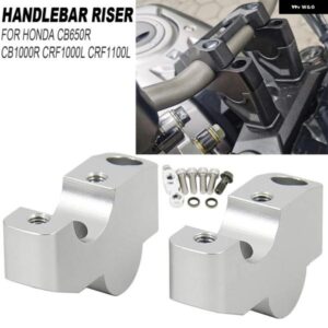 ホンダ CB650R CB1000R CRF1000L CRF1100L オートバイ バイク ハンドルバー ライザーバー マウント ハンドルクランプ CRF 1100L シルバー