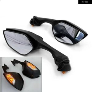 カワサキ NINJA ZX-10R 2011-2020 オートバイ バイク 折りたたみ 式ミラー LED ウィンカー シグナル リアビュー バックミラー