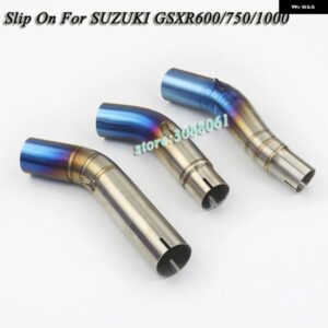 スリップオン SUI 750 GSXR600 GSXR750 K8 K9 L1 2011 - 2017 GSXR1000 オートバイ バイク 排気エスケープマフラーミドルリンク パイプ