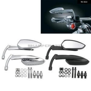 オートバイ バイク パーツ リアビュー サイドミラー ヤマハ ドラッグスター DS Vスター XVS400 XVS650 XVS950 XVS1100 XVS1300 スカル スケルトン