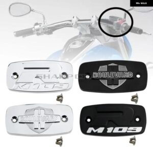 オートバイ バイク 部品 クロームフロント ブレーキマスター シリンダー リザーバー カバー キャップ SUI BOULEVARD M109R VZR1800 INTRUDER M1800R