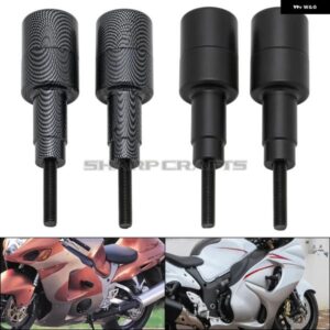 オートバイ バイク パーツ ノーカット フレーム スライダー クラッシュ フォールディングプロテクション SUI HAYABUSA GSX X1300R 2008 - 12