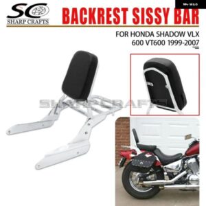 オートバイ バイク パッセンジャーバックレスト シーシーバー リア付き ラゲッジラック サポート 付き ホンダ シャドウ VLX600 VT600 VLX 600 VT 600