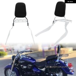 オートバイ バイク パッセンジャー バックレスト シーシーバー キャリア SUI BOULEVARD M50 C50 05-11 INTRUDER VOLUSIA VL400 VL800 2001-2012