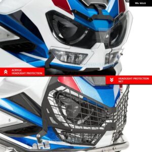 オートバイ バイク ヘッドライト ガード プロテクター カバー ホンダ アフリカツイン CRF1100L アドベンチャースポーツ 2020 2021