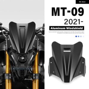 ヤマハ MT09 MT-09 2021 - オートバイ バイク アクセサリー ウインドシールド ウィンドスクリーン アルミウインドシールド デフレクター MT - 09