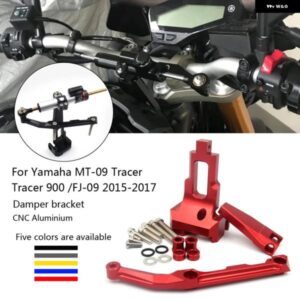 ヤマハ MT-09 トレーサー 900 FJ-09 2015 2016 17 CNC オートバイ バイク 安定化ステアリング ダンパー ブラケット マウント ホルダー サポート