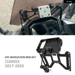 オートバイ バイク フロントガラス 用GPS電話 スタンド ナビゲーション ブラケット サポーター ホルダー カワサキ NINJA Z1000SX SX 2017 - 2020