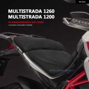 オートバイ バイク 滑り止め3Dメッシュ生地シートカバー 通気性 防水 クッション ドゥカティ MULTISTRADA 1260 1260S MTS 1200 S 1200S