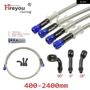 編組ブレーキホース オートバイ バイク AN3 油圧 クラッチ チューブ マスター シリンダー ブレーキオイル DOT パイプ 強化 ATV ダートピット レーシング オ