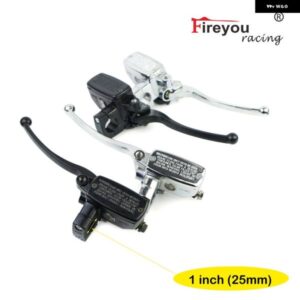 レバー 25MM 1インチ ブレーキマスター シリンダー クラッチ フロント 油圧 式 オートバイ バイク クローム ブラック ホンダ VT スティード 400 シャドウ ス
