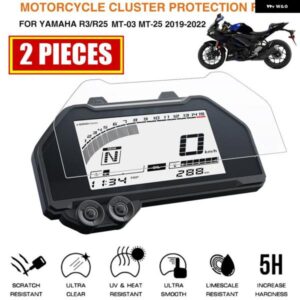 ヤマハ YZF R3 R25 MT-03 MT-25 MT03 MT25 2019 - 2022 オートバイ バイク クラス ター傷防止フィルム ダッシュボード スクリーン プロテクター