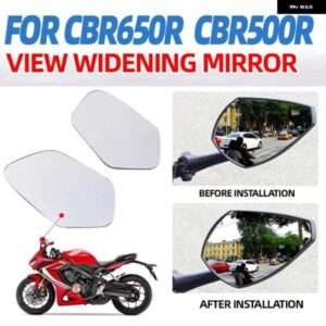 ホンダ CBR650R CBR500R 650R R 広角バックミラー サイドミラー ビューレンズ 凸型 視界拡大パーツ