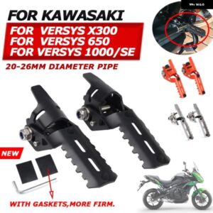 カワサキ VERSYS 650 VERSYS 1000 SE X300 VERSYS650 VERSYS1000 オートバイ バイク アクセサリー フロント フットペグ レスト フットレスト クランプ