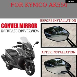 凸面ミラー バックミラー 拡大 KYMCO AK550 オートバイ バイク アクセサリー サイドミラー ビジョンレンズ