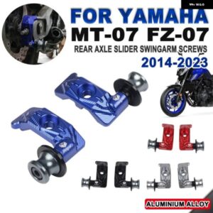 ヤマハ FZ07 MT07 MT-07 FZ 2014-2022 2023 アクセサリー チェーン アジャスター リアホイール フォーク アクスル スライダー スイングアーム スタンド