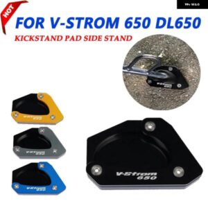 スイ DL650 650 VSTROM 2004-2024 2022 2023 オートバイ バイク CNC キック スタンド サイド スタンド VERGROTER PLAAT 延長 パッド
