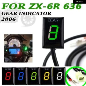 カワサキ ZX-6R 636 ZX6R ZX6R 2006 EFI 2009 オートバイ バイク アクセサリー LED 1-6 ギア インジケーター ギア表示メーター