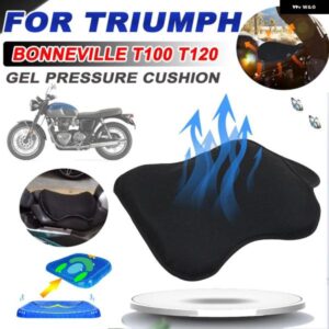 トライアンフ BONNEVILLE T100 T120 T 120 100 STREET SCRAMBLER アクセサリー 通気性圧力緩和ジェルシート クッション カバー