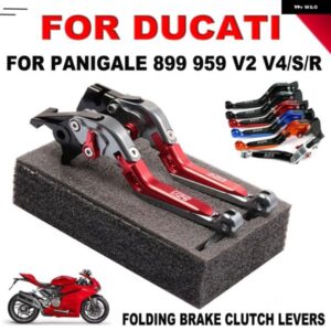 調整可能 折りたたみ 式 延長 ブレーキクラッチ レバー ドゥカティ PANIGALE R V2 959 899 PANIGALE オートバイ バイク アクセサリー ハンドル