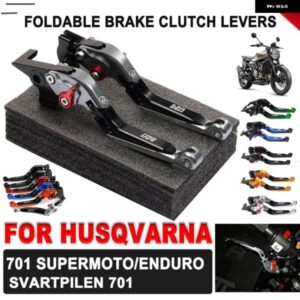 ハスクバーナ SVARTPILEN 701 スーパーモト エンデューロ SVARTPILEN701 2022 オートバイ バイク アクセサリー 折りたたみ 拡張可能 ブレーキクラッチ