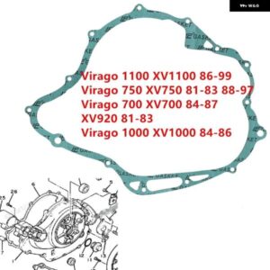 ジェネレーター カバー ガスケット ヤマハ ビラーゴ 1100 XV1100 86-99 XV1000 84-86 XV750 ビラーゴ750 81-97 XV920 81-83 XV700 ビラーゴ700 84-87