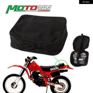 汎用 オフロード オートバイ バイク ツールバッグ ポーチブラック ホンダ XR CR XL ヤマハ リアフェンダー マッドガード ツールキット パック 収納 バッグ